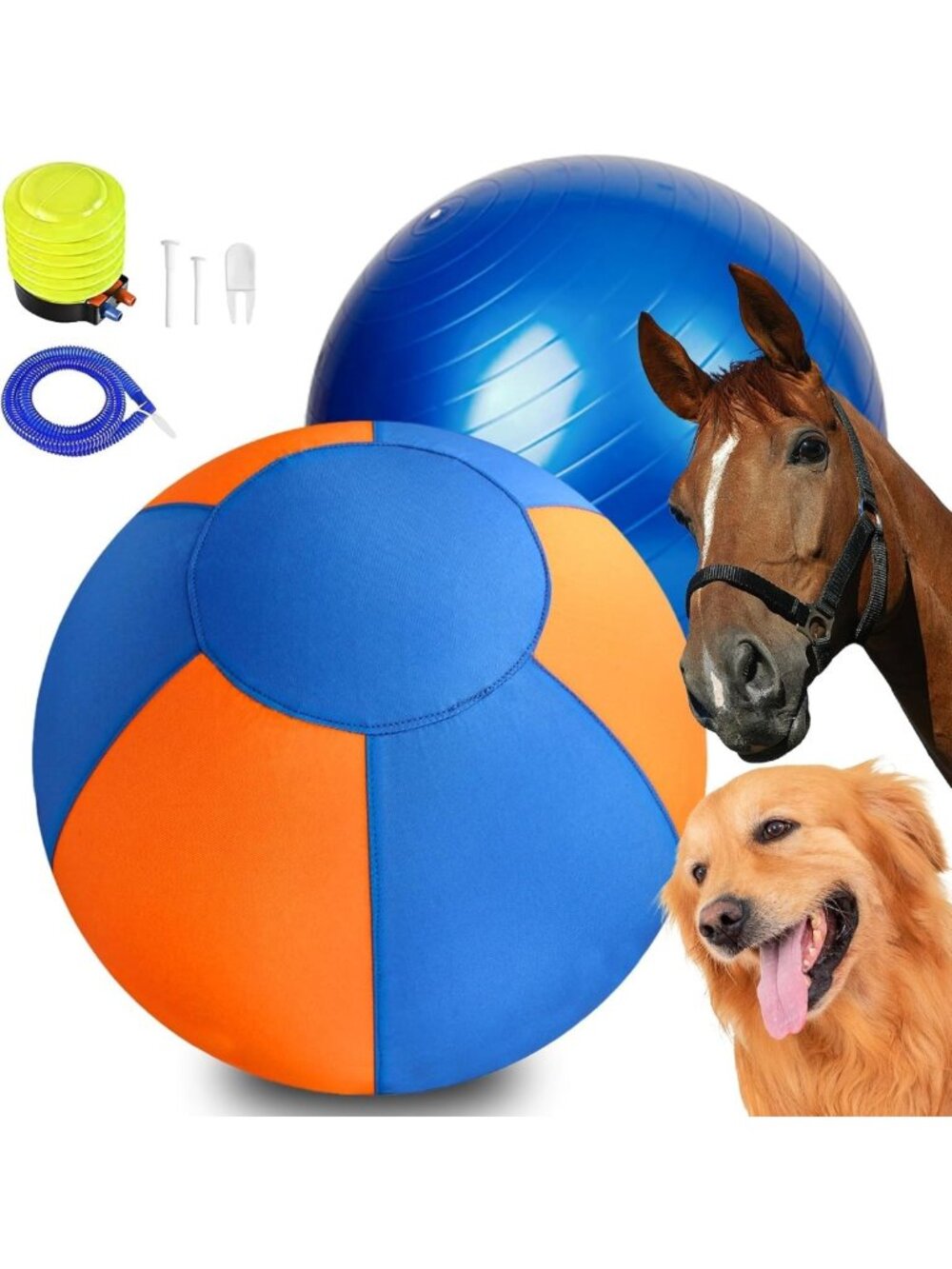 Durable 22" Waterproof Dog Herding Ball - Interactive Outdoor Play Toy for Large